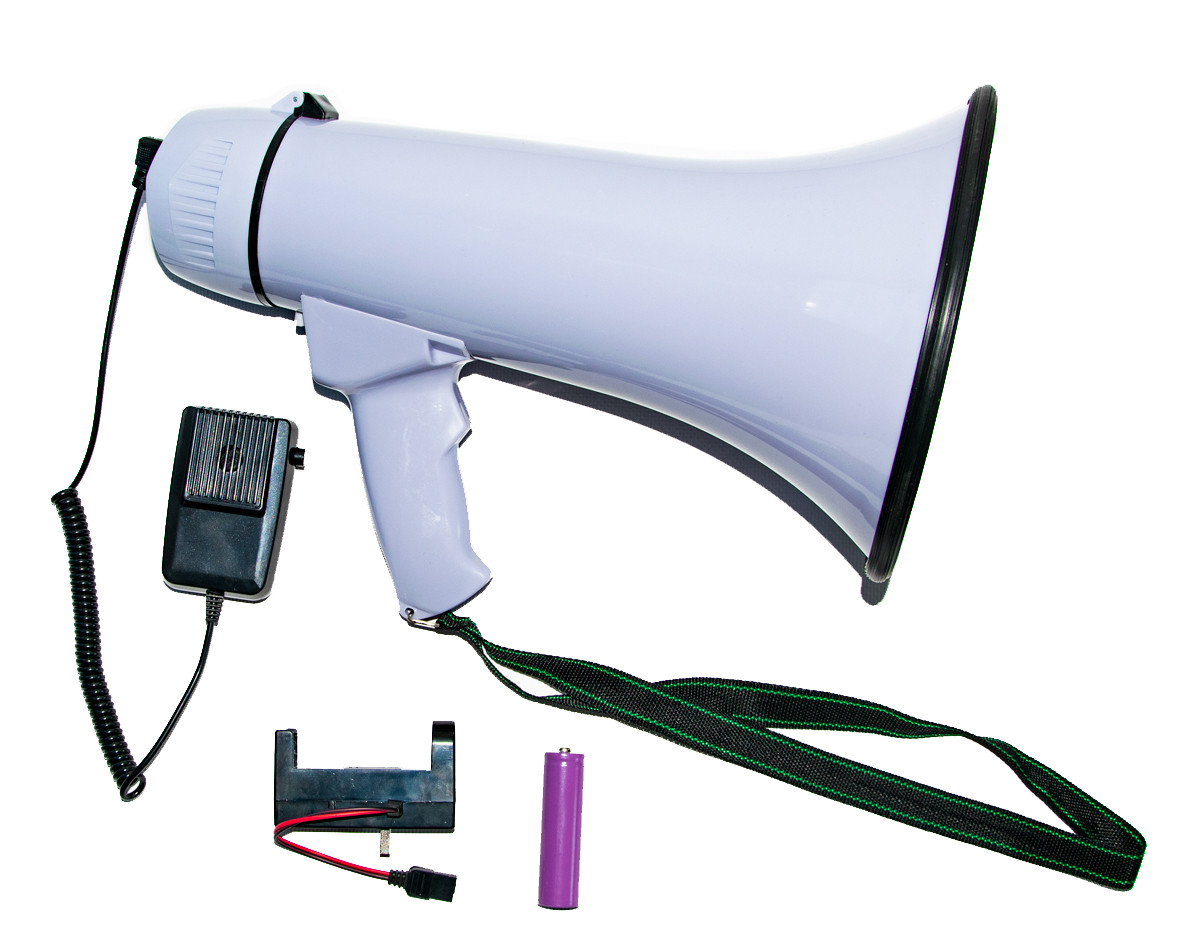 Громкоговоритель с микрофоном Megaphone HW 20B 30W, рупор для усиления голоса | гучномовець (TS) - фото 2 - id-p1516918724