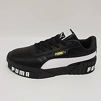 Кроссовки кеды женские, подростковые черные Puma Cali. 36(22.5см)