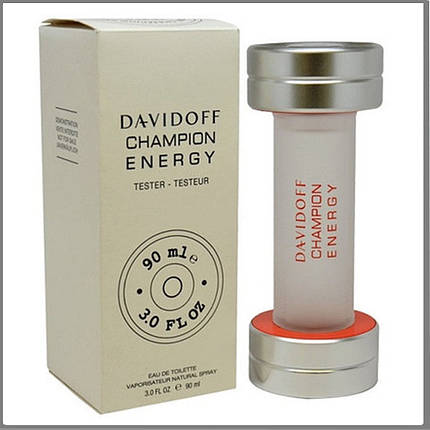 Davidoff Champion Energy туалетная вода 90 ml. (Тестер молокафф Чемпіон Енерджі), фото 2