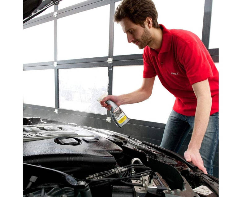 DRT×ELECTRIC TROPHY SHOT DRY HOOD XL Очиститель двигателя и подкапотного пространства SONAX Motor