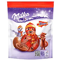 Яйцо шоколадное Milka Daim с кусочками карамели с миндалем 86г