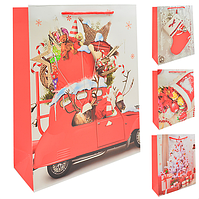 Новорічний Пакет паперовий L "Red New Year" 31х40х12см TL00296-L