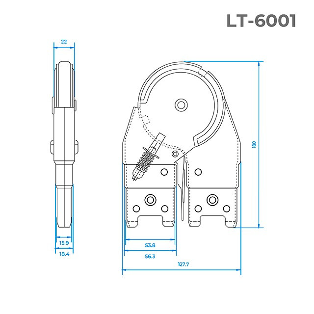 Шарнирный механизм для лестниц INTERTOOL LT-6001 - фото 1 - id-p1517016317