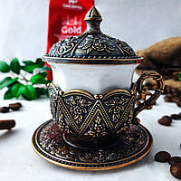 Турецкая чашка для кофе. Цвет: "Медь", 50 мл