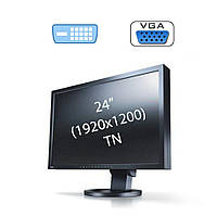 Монитор Б класс EIZO FlexScan S2402W/24" (1920x1200)TN/1x DVI,1x VGA,1x Audio Port Combo/колонки 2х 1W