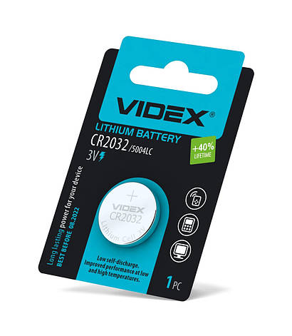 Батарейка Videx CR 2032 3 В 1 шт, фото 2