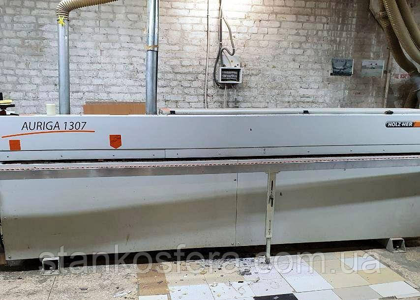 Holzher Auriga 1307 крайооблицювальний верстат бв 2010р. ПУР/ЕВА з фугуванням, раундером, циклями та поліруванням