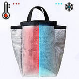 Ланчбег з фольгованим полотном на блискавці Food чорний (LB-31450), фото 9