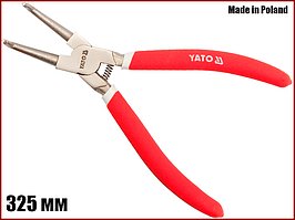 Щипці для зняття стопорних кілець розжим прямий 325 мм Yato YT-1992