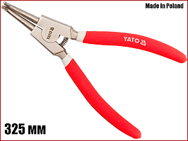 Щипці для зняття стопорних кілець на розтискання загнутий 325 мм Yato YT-1993