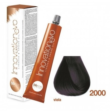 Стійка Фарба Для волосся BBCos Innovation Evo Hair Color Cream No 2000 Фіолетовий, 100 мл