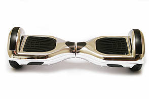 Гироборд 6,5 гироскутер сігвей з Bluetooth і колонками Chrome Silver з пультом