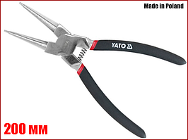 Щипці для зняття стопорних кілець на стиск прямий 200 мм Yato YT-2146