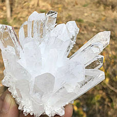 Натуральний камінь білий кварц White quartz 100g природний мінерал для енергетичного балансу і декору, фото 4