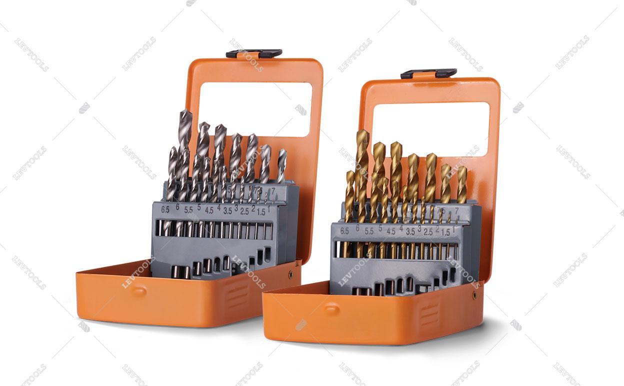 Набір свердел 25шт 1-13 мм Р6М5 по металу в кейсі (ГОСТ 10902-77) DIN338 // PROSeries 120-250, фото 1