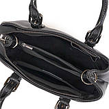 Класична жіноча сумка на шкірі флотар Vintage 14861 Чорна, фото 7