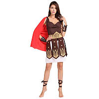 Карнавальный костюм греко-римского рыцаря Гладиатора женский WSJ300 One Size 160-175 см. Umorden