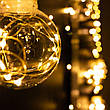 Світлодіодна LED лід гірлянда лампочки гірлянда штора на ялинку теплий білий гірлянда 6 метрів, фото 2