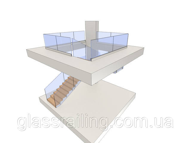 Візуалізація проекту огорожі сходів