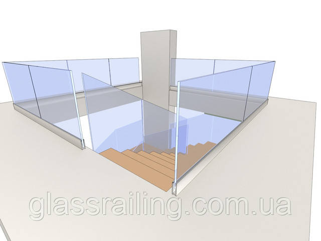 Візуалізація проекту огорожі сходів