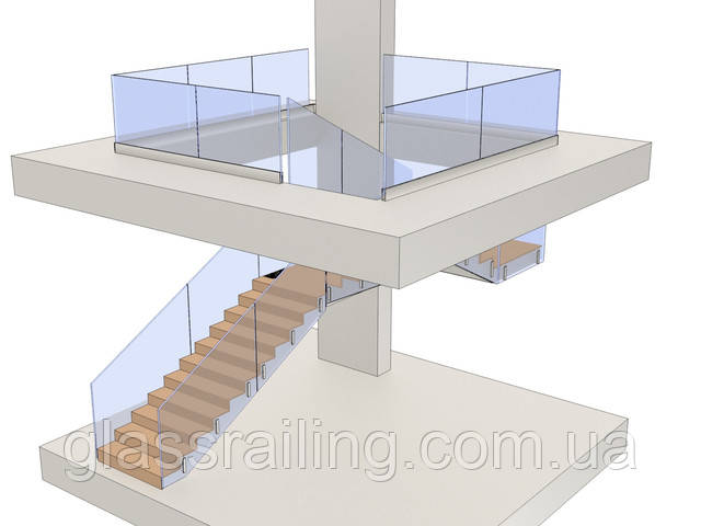 Візуалізація проекту огорожі сходів