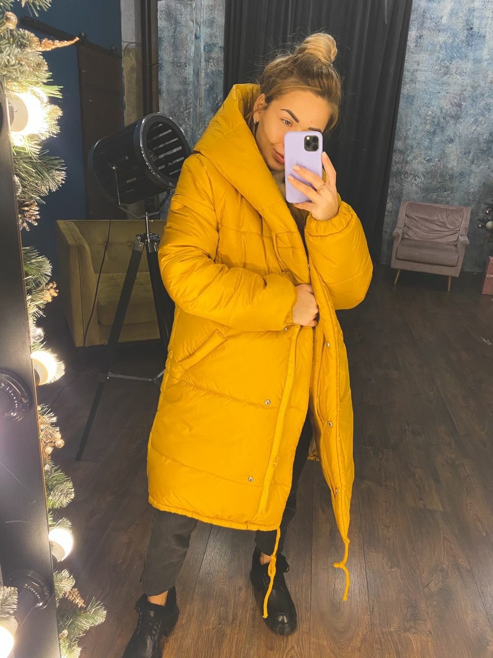 Куртка женская зефирка жёлтая