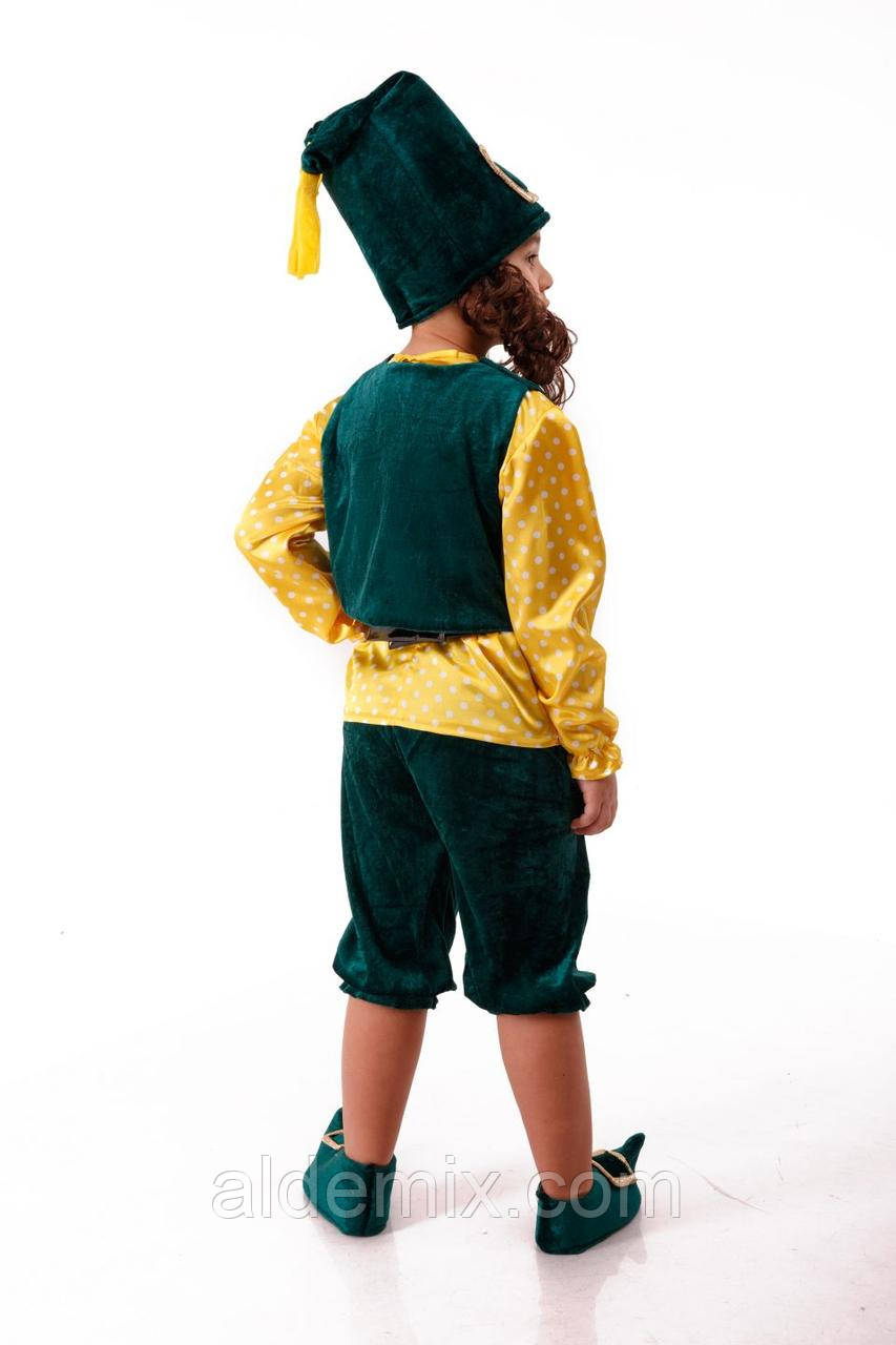 "Гном зеленый" детский карнавальный костюм для мальчика - фото 5 - id-p56265676