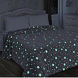 Дитячий плед-Покривало плюшевий світний у темряві Magic Blanket 190х170см, фото 3