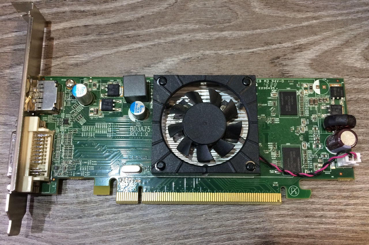 Низькопрофільна відеокарта AMD Radeon HD7450 1GB (DVI+Display Port) GPU