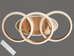 Стельова LED-люстра з димером і підсвіткою, 90W