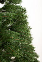 Лита штучна ялинка Буковельська 250 см розбірна пластик новорічна класична Зелена, фото 3