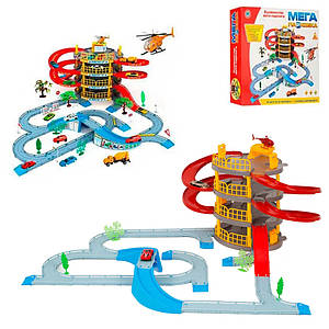 Дитячий паркінг для машинок Мега парковка Автопарковка іграшкова для малюків Гараж Ігровий набір для дітей