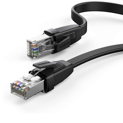 Високошвидкісний інтернет-кабель RJ45 Ethernet UGREEN плоский Lan мережевий кабель 0.5 м 40 Гбіт/с (10979)