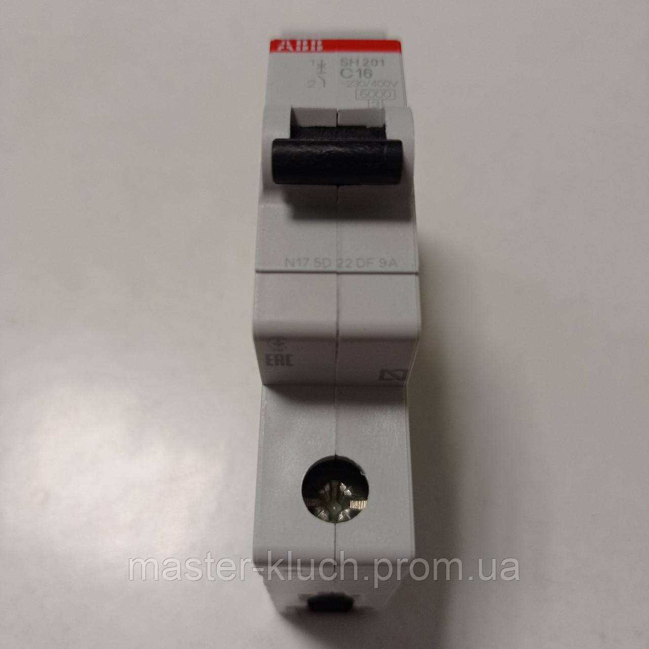 Автоматический выключатель АВВ 16А SH201 - фото 3 - id-p5720364