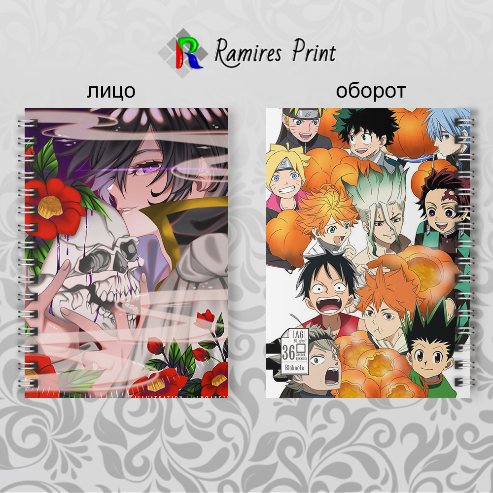 Блокнот на пружині 36 чистих аркушів Fairy Tail 07