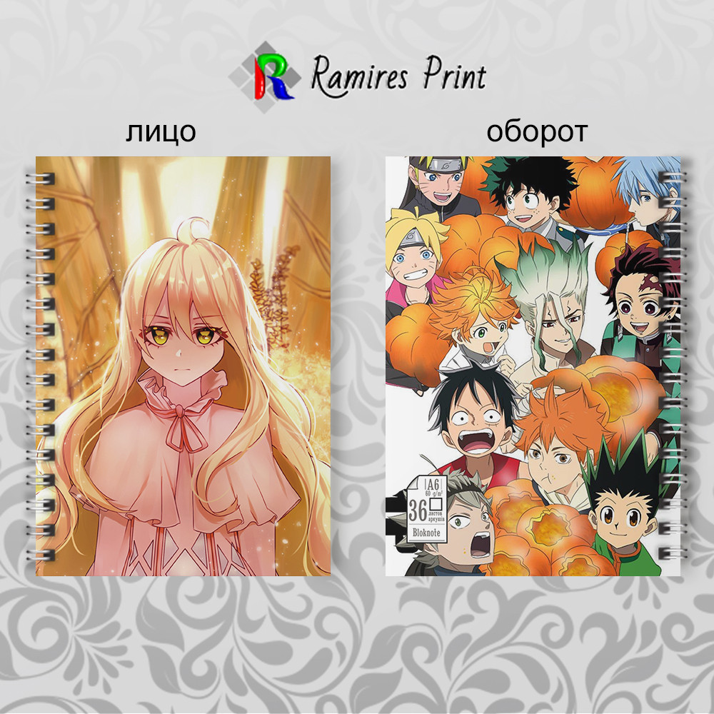 Блокнот на пружині 36 чистих аркушів Fairy Tail 13