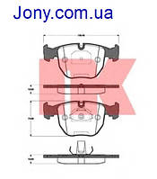 Тормозные колодки BMW 5 (E39) 7 (E38) X5 (E53)