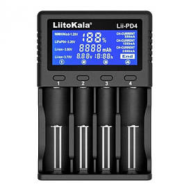 Універсальний зарядний пристрій Liitokala Lii-PD4 4 каналу Ni-Mh/Li-ion/LiFePo4 220V/12V LCD