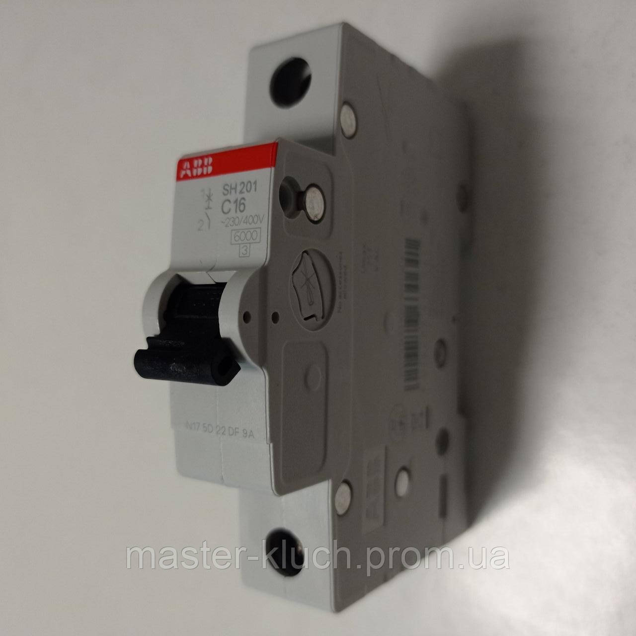 Автоматический выключатель АВВ 16А SH201 - фото 4 - id-p5720364