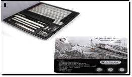 Набір олівців Acmeliae для замальовок, 22предм.12кар., 3кар. вугілля.,2ласт.,1нож, 3растуш, 1шт/етик