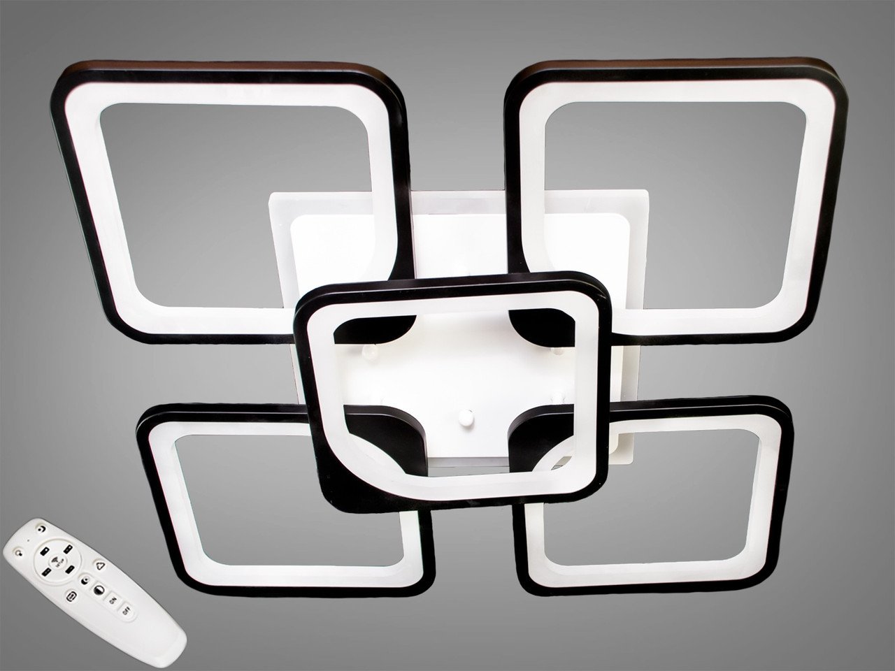 LED-люстра з димером і RGB-підсвіткою, 125W, фото 1