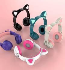 Бездротові LED-навушники з котячими вушками Y47 LED, фото 1