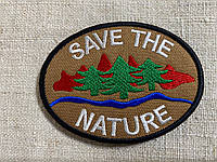 Туристический патч с вышивкой Save the nature