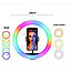 Кільцева лампа RGB MJ260 Soft Ring Light 26 см / Світлове кільце для Селфи RGB, фото 8