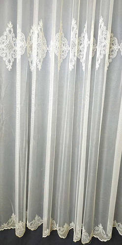 Турецкая тюль бежевая красивая для спальни зала и гостинной фатин с ...