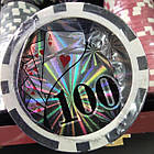 Набір для покера в MDF валізі LAS VEGAS W300N на 300 фішок з номіналом (р-р 41х22х8,5см), фото 4