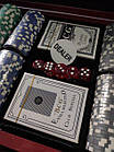 Набір для покера в MDF валізі LAS VEGAS W300N на 300 фішок з номіналом (р-р 41х22х8,5см), фото 7