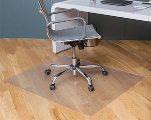 Килимок захисний під крісло Пластікс-Україна 1400х1000х0.5 ПВХ Прозорий (Прозорий)