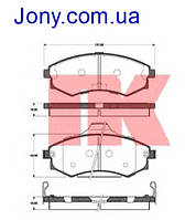 Тормозные колодки Kia MAGENTIS (MG) / Hyundai COUPE (GK)