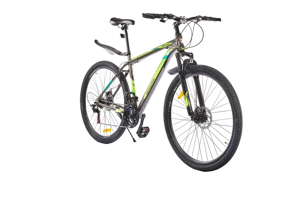 Велосипед SPARK MONTERO 29-AL-20-AM-D (Сірий із зеленим)